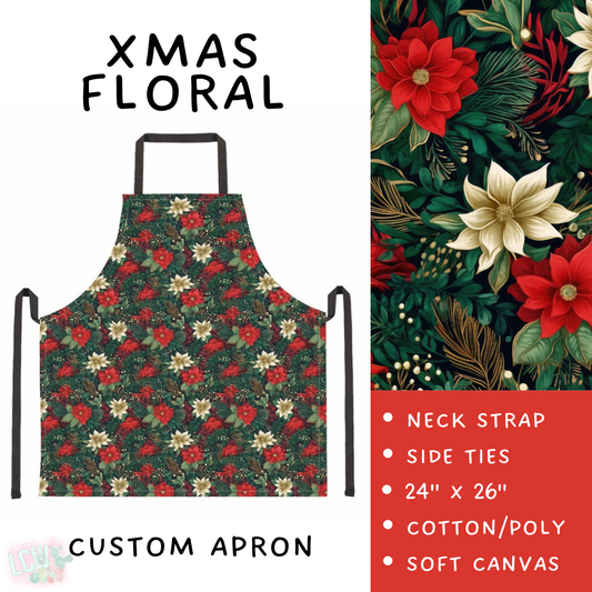 Batch #416 - Baking Spirits Bright 2 - Closes 9/19 - ETA early Nov - Xmas Floral Apron