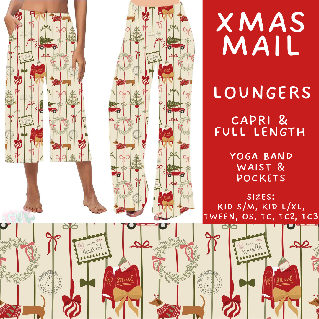 Batch #595 - Christmas Spirit 2 - Closes 10/7 - ETA early Dec - Xmas Mail Capri and Full Length Loungers