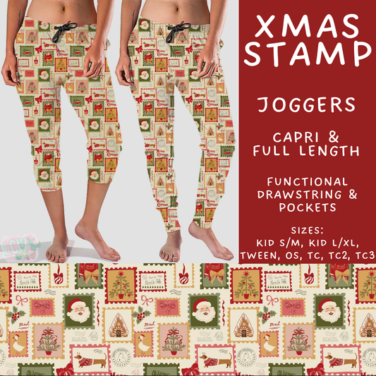 Batch #574 - HalloThanksMas - Closes 8/24 - ETA mid/late October - Xmas Stamp Full and Capri Length Joggers