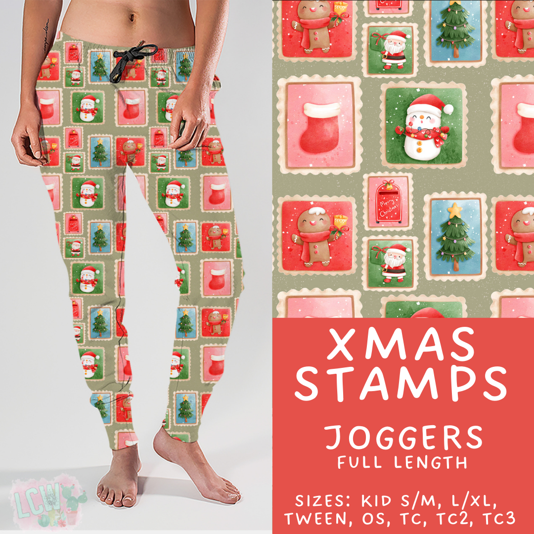 Batch #424 - Jingle All The Way - Closes 10/3 - ETA mid/late Nov - Xmas Stamps Joggers
