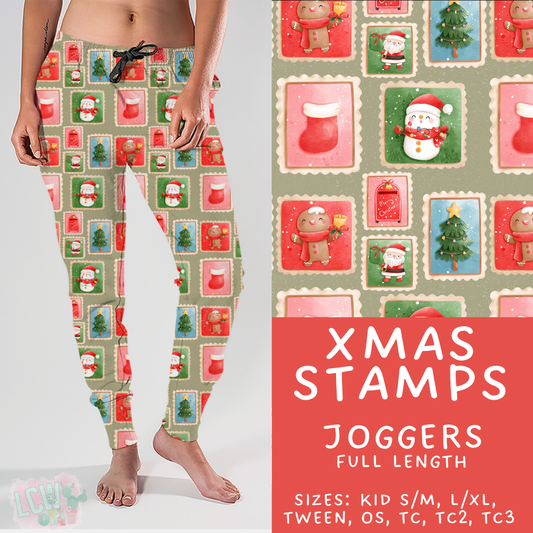 Batch #424 - Jingle All The Way - Closes 10/3 - ETA mid/late Nov - Xmas Stamps Joggers