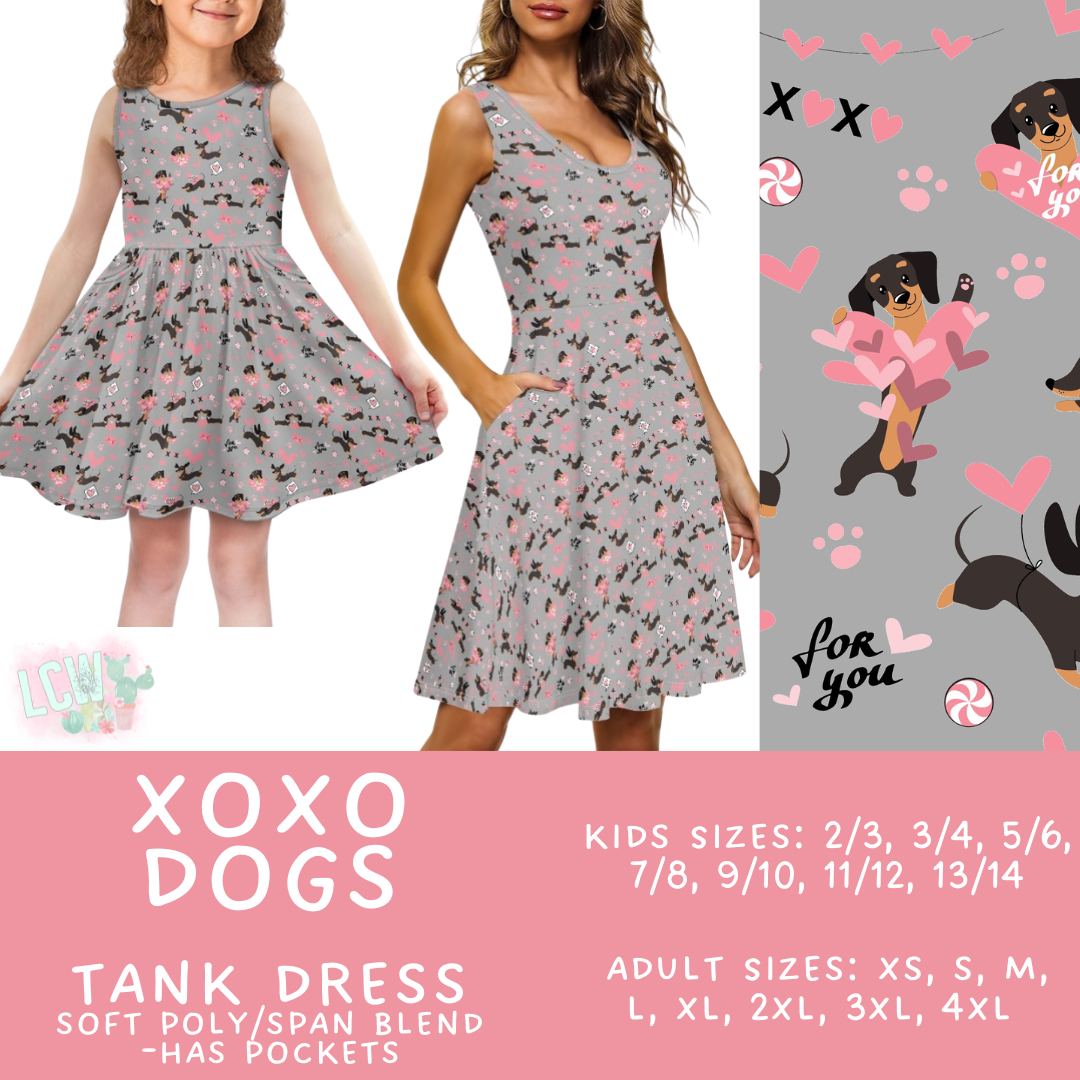 Batch #452 - Mom & Me Love - Closes 11/21 - ETA early Jan - XOXO Dogs Women's & Girl's Tank Dress