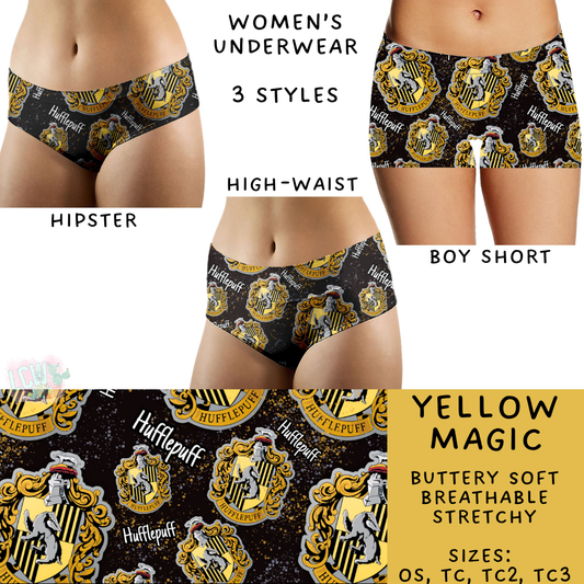 Ready To Ship - Yellow Magic Women's Underwear - Boy Short - OS