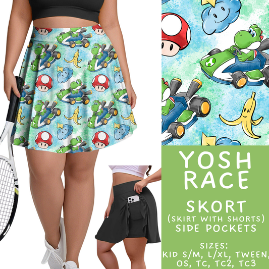 Batch #454 - Cool Characters 10 - Closes 11/26 - ETA mid Jan - Yosh Race Skort