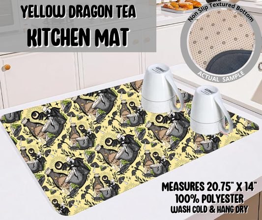 Preorder! Closes 5/22. ETA August. Yellow Dragon Tea Kitchen Mat