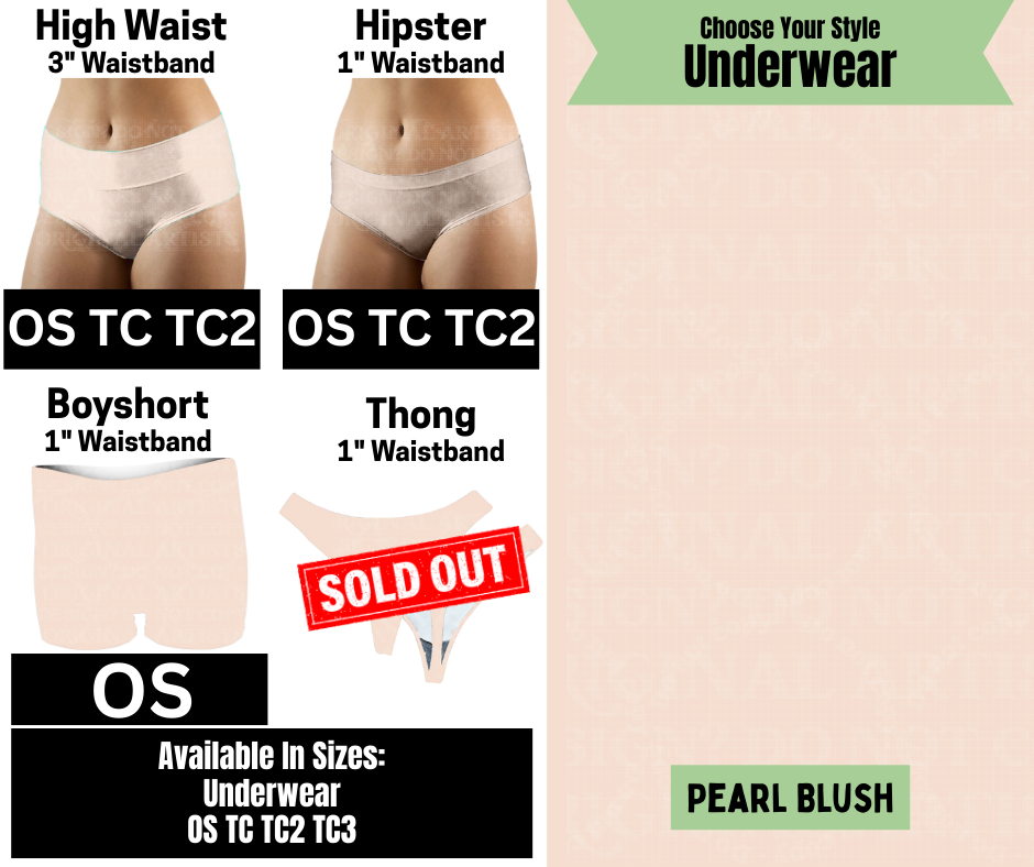 Pearl Blush Hipster, High Waist Underwear