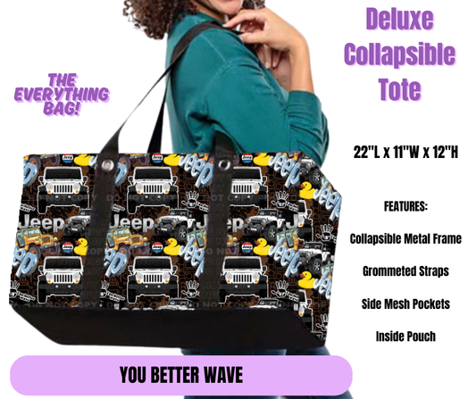 Preorder! Closes 5/19. ETA August. You Better Wave Collapsible Tote