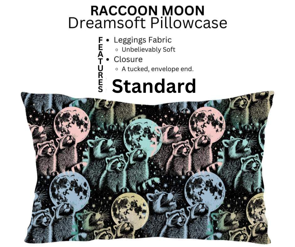 Raccoon Moon Dreamsoft Pillowcase - Alonna's Legging Land