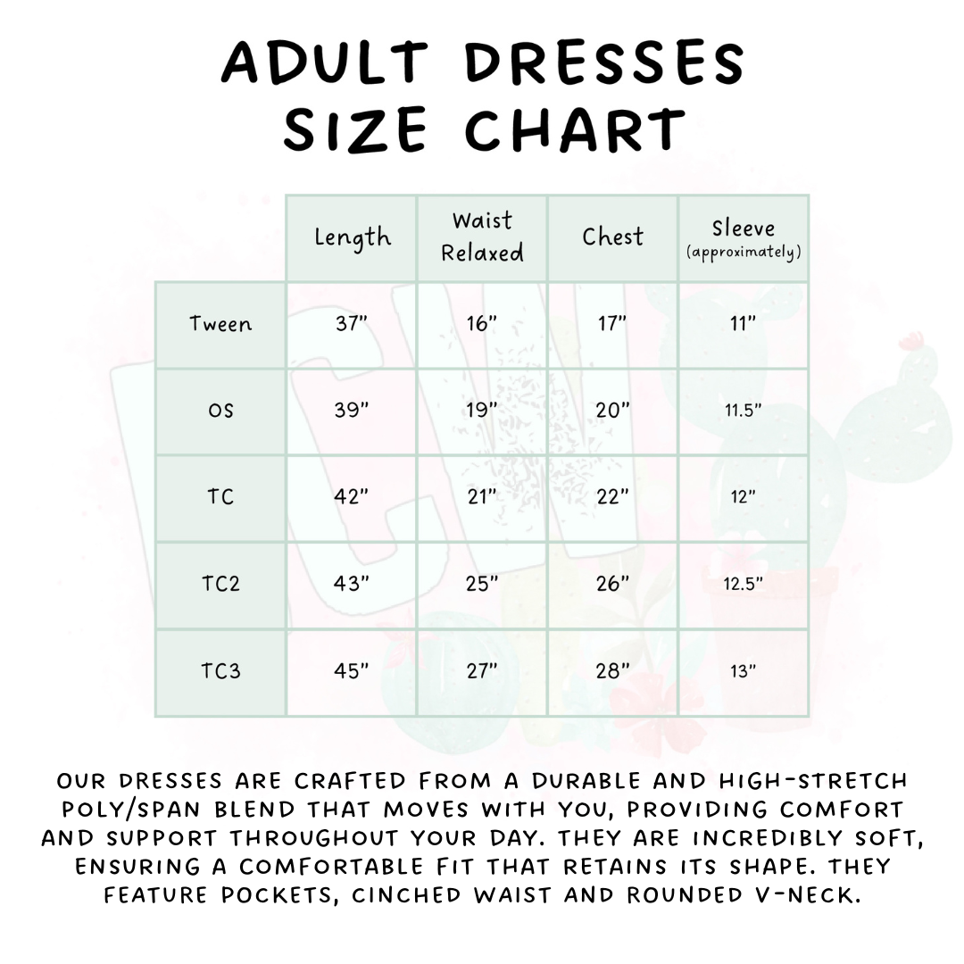 Ready To Ship - Winter Watercolor - WC11 Adult Dresses