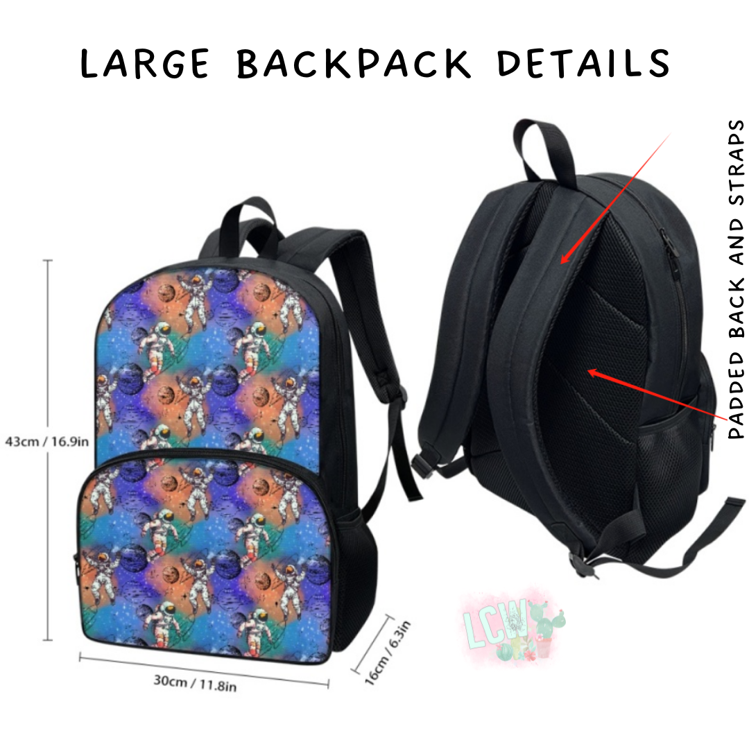 Batch #545 - Back to School 3 - Closes 6/19 - ETA early/mid August - Floral 11 Backpacks