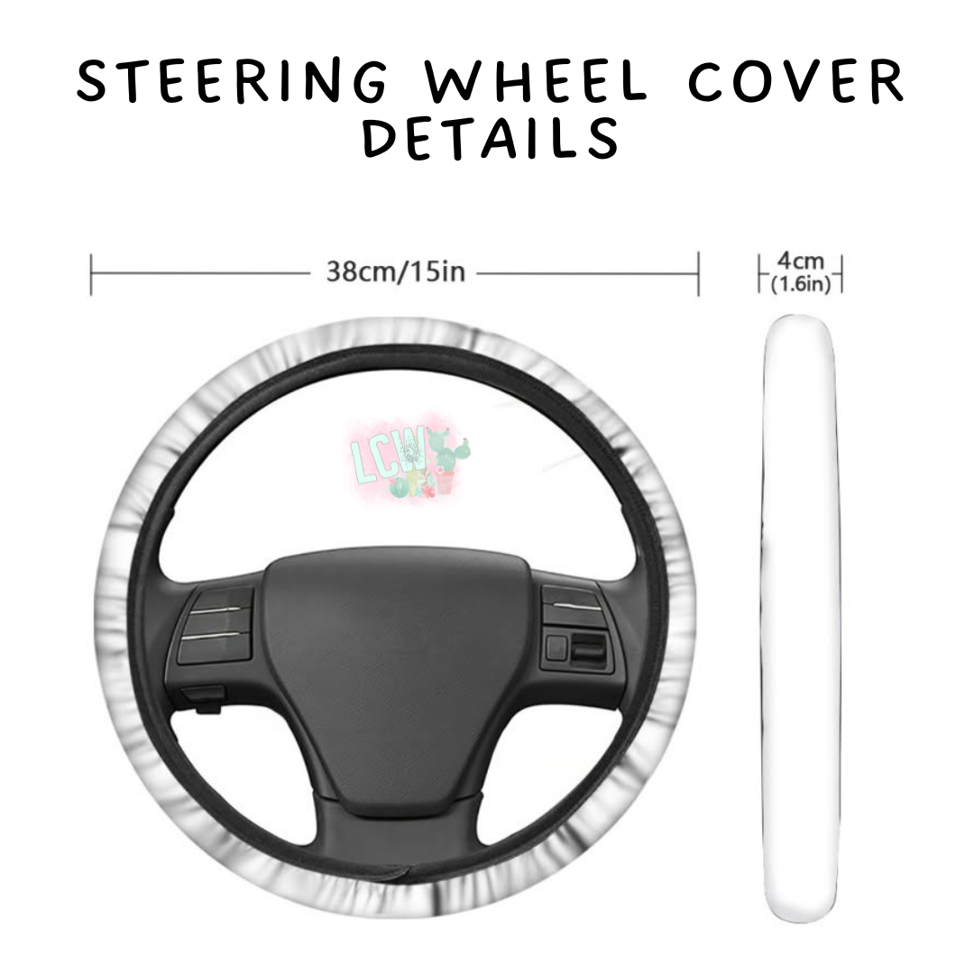 Batch #554 - Car Accessories 3 - Closes 7/10 - ETA early/mid Sept - Blue Camo Steering Wheel Cover