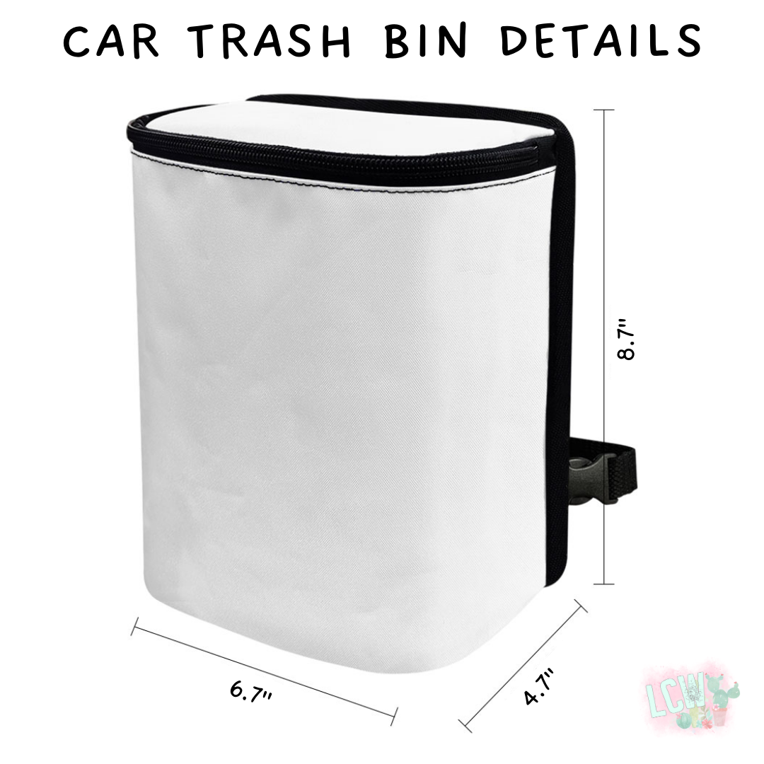 Batch #423 - Car Accessories - Closes 10/2 - ETA mid/late Nov - Floral Faith Car Trash Bin