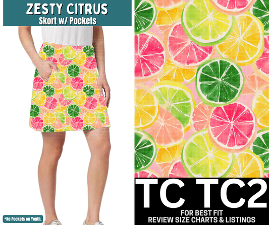 Zesty Citrus Skort