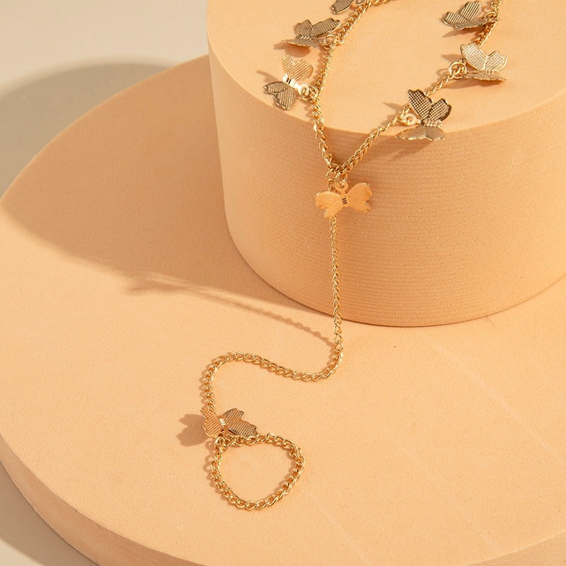 BUTTERFLY CHAIN COMBO BRACELET