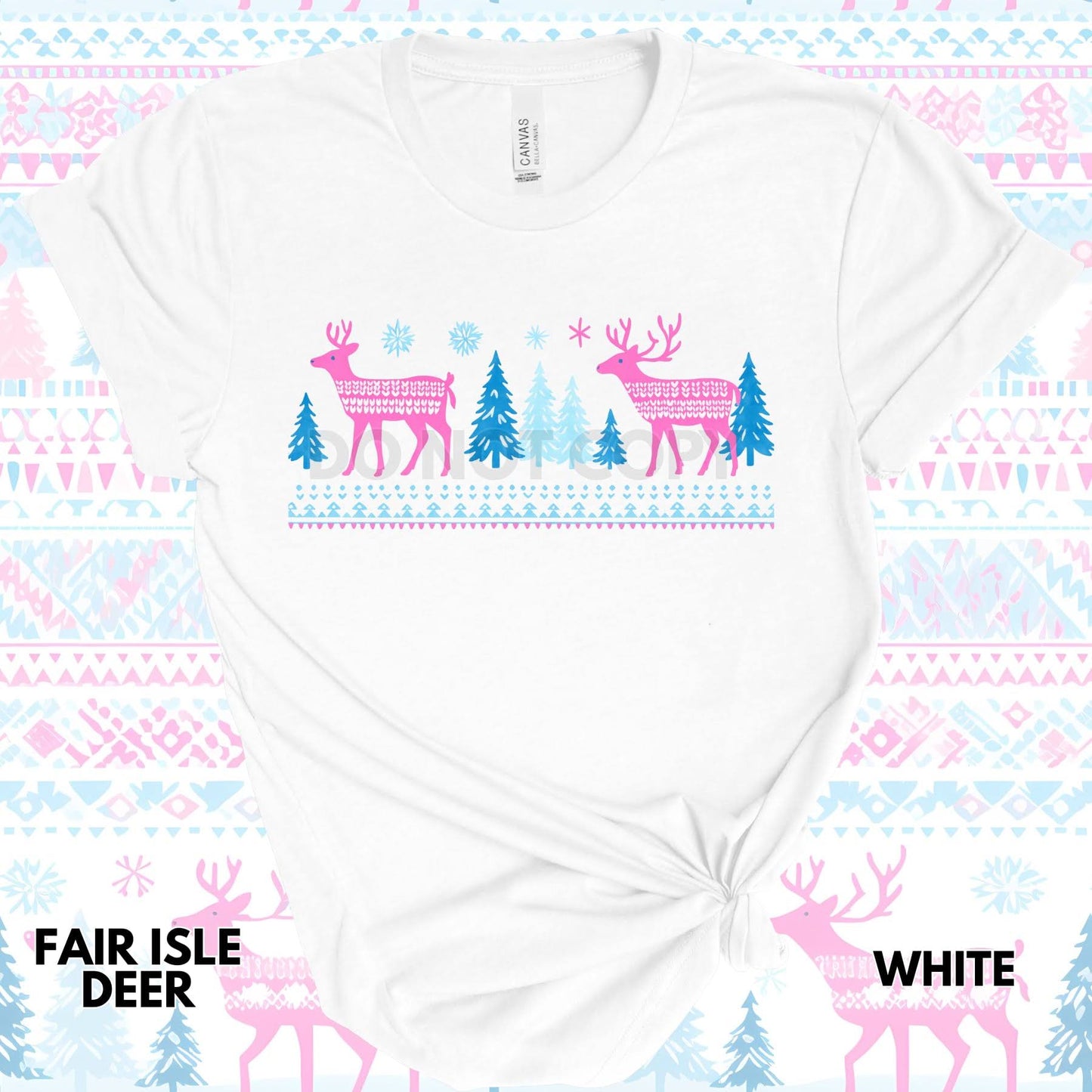 Fair Isle Deer- Winter Wonderland Preorder Closing 11-9