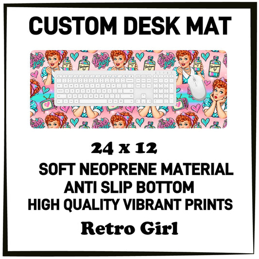 5DSK - Retro Girl Desk Mat - Preorder Due 10/21 ETA: Mid-Dec