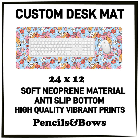 5DSK - Pencils & Bows Desk Mat - Preorder Due 10/21 ETA: Mid-Dec