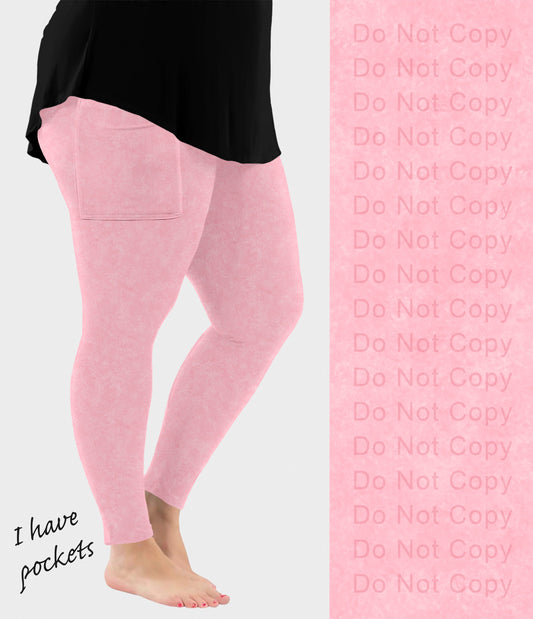 RTS - Bubblegum Pink Leggings with Pockets