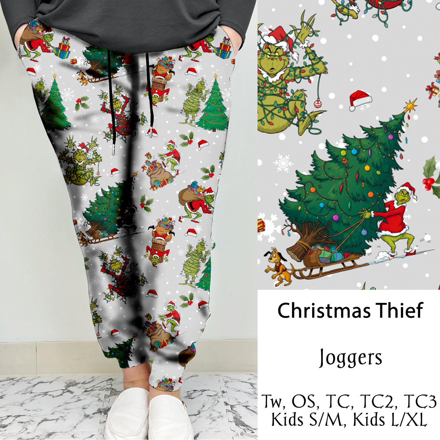 Christmas Thief Leggings/Joggers w/ Pockets | Run ends 9/26 | ETA 41 Days