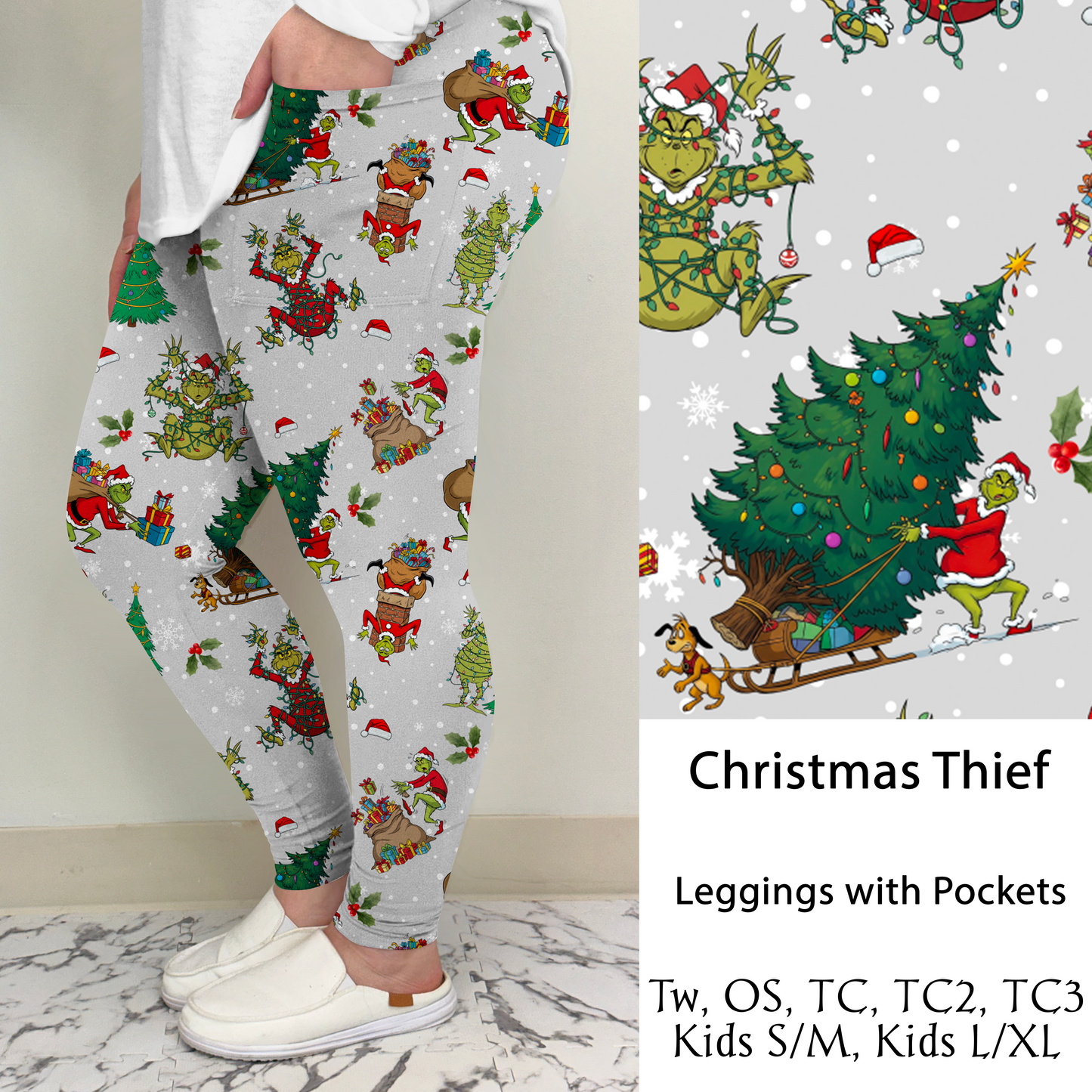 Christmas Thief Leggings/Joggers w/ Pockets | Run ends 9/26 | ETA 41 Days