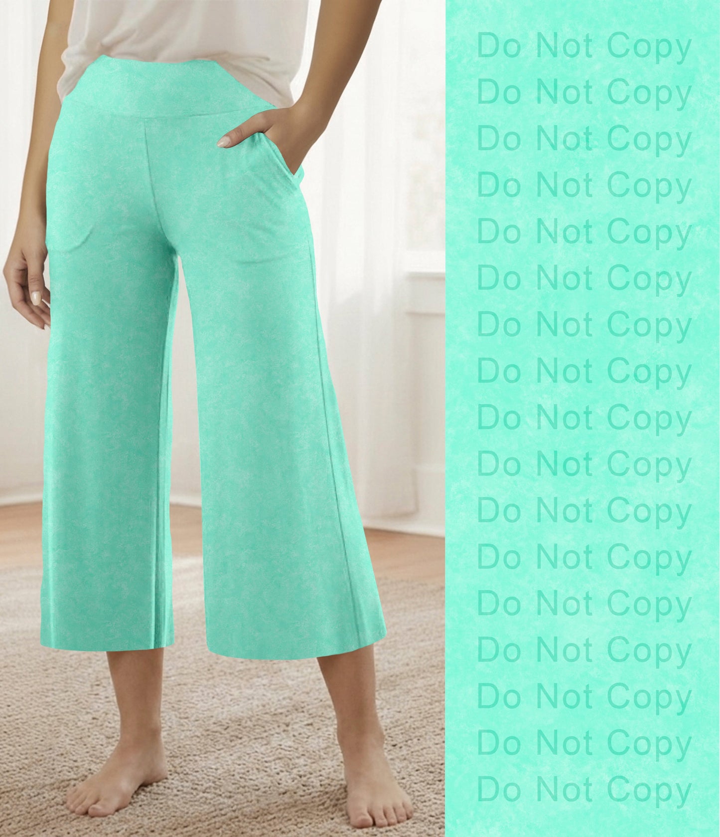 RTS - Cool Mint Lounge Pants with Pockets