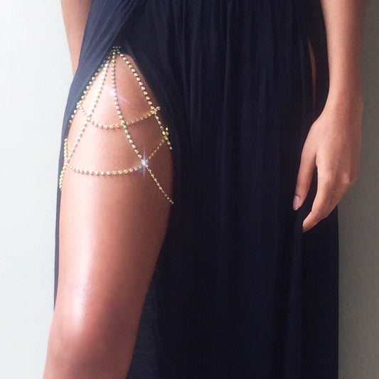 DIAMOND THIGH CHAIN (ADJUSTABLE) - Alonna's Legging Land