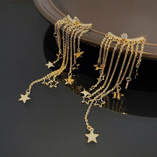 STAR TASSEL EARRINGS (PAIR) - Alonna's Legging Land