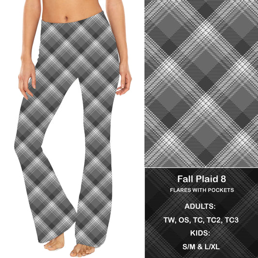 Fall Plaid 8 - Yoga Flares with Pockets - Alonna's Legging Land