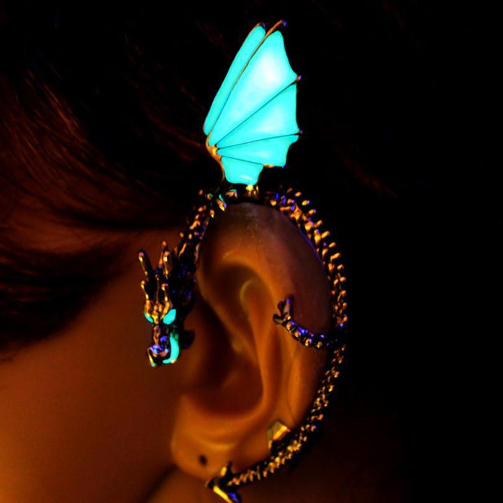 GLOW IN THE DARK DRAGON EAR CUFF