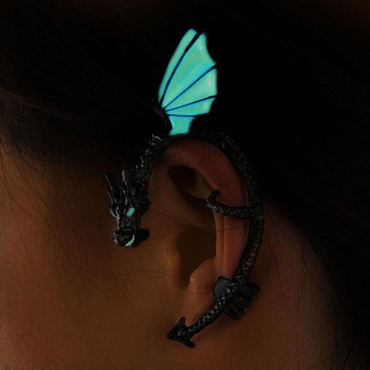 GLOW IN THE DARK DRAGON EAR CUFF