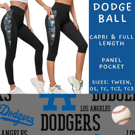 Batch #451 - World Series Collection - Closes 11/20 - ETA Late Dec  - Dodge Panel Pocket Full and Capri Length Leggings