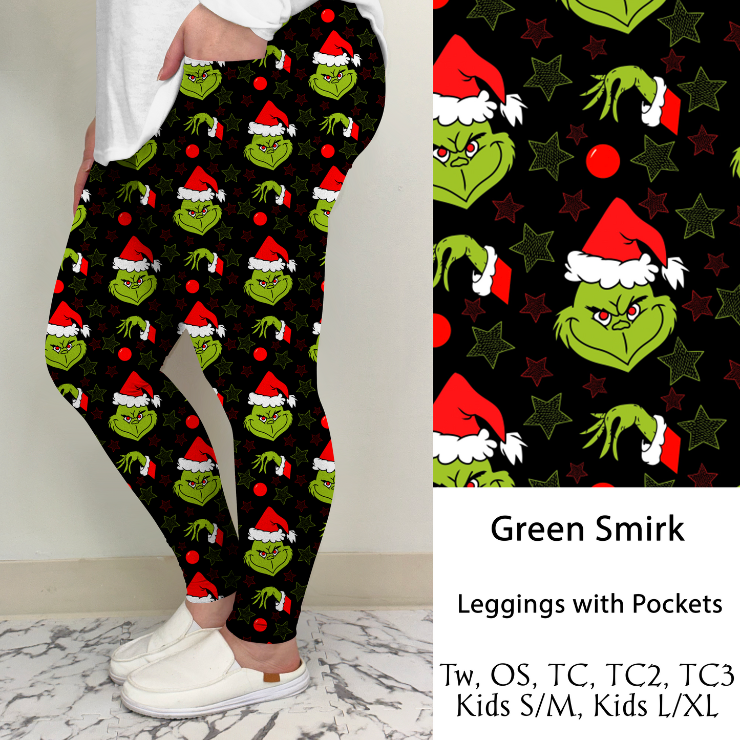 Green Smirk Leggings/Joggers w/ Pockets | Run ends 9/26 | ETA 41 Days
