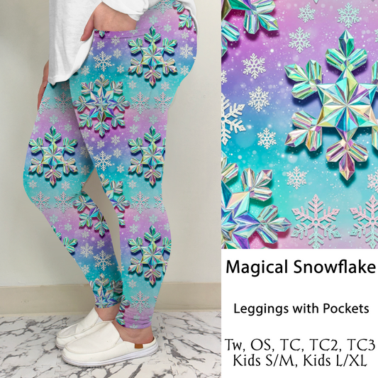 Magical Snowflake Leggings/Joggers w/ Pockets | Run ends 9/26 | ETA 41 Days