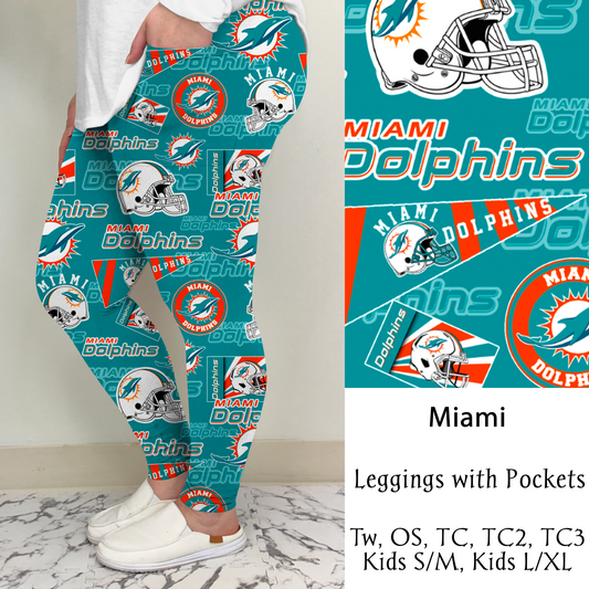 Miami Football Leggings/Capri/Joggers | Run ends 8/16 | ETA Late September