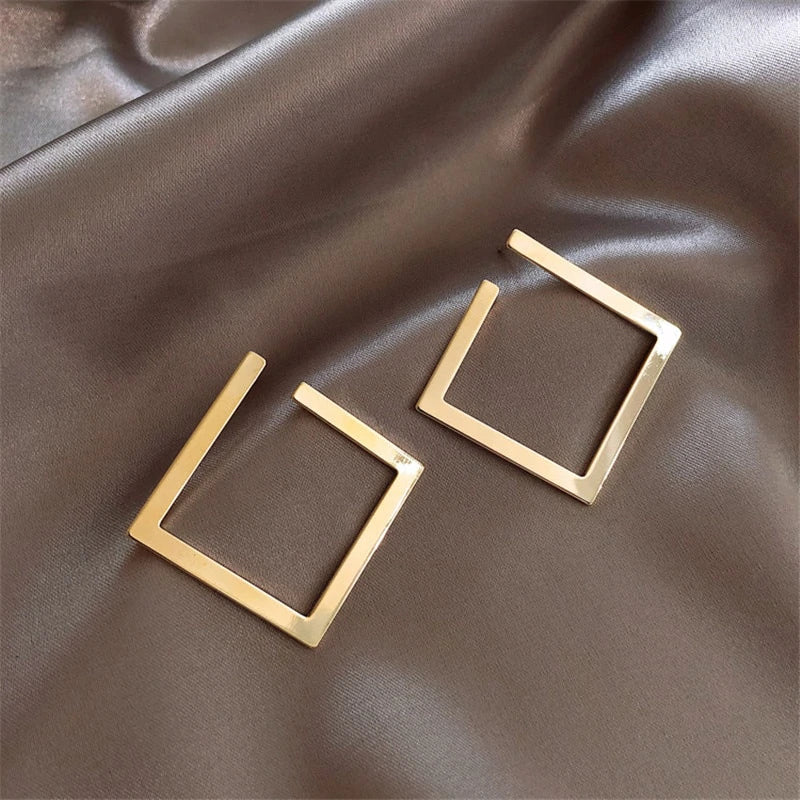 SQUARE HOOP EARRINGS (PAIR)