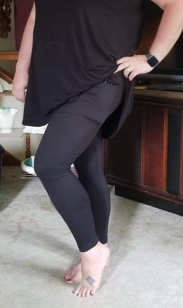 *BEST SELLING* Solid Black Full Length w/ Pockets - Alonna's Legging Land