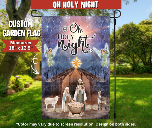 Preorder! Closes 9/22. ETA Dec. Oh Holy Night Garden Flag
