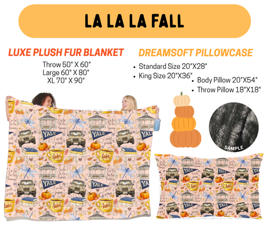 Preorder! Closes 7/8. ETA Oct. La La La Fall Fur Blanket and/or DreamSoft Pillowcase