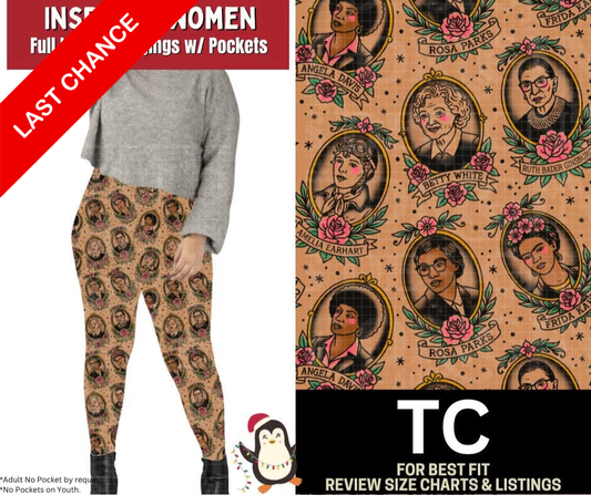 Inspiring Women Full Length Leggings w/ Pockets