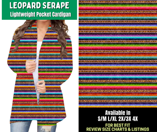 Preorder! Closes 2/18. ETA May. Leopard Serape Pocket Cardigan - Alonna's Legging Land