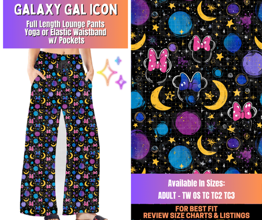 Preorder! Closes 12/10. ETA March. Galaxy Gal Icon Full Length Lounge Pants
