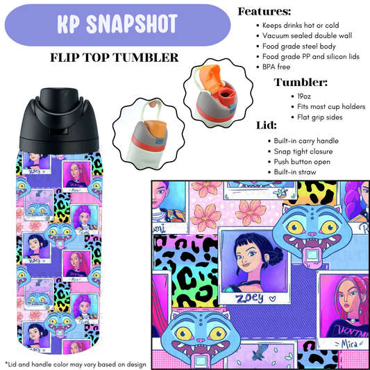 Preorder! Closes 12/11. ETA Feb. KP Snapshot Flip Top Tumbler