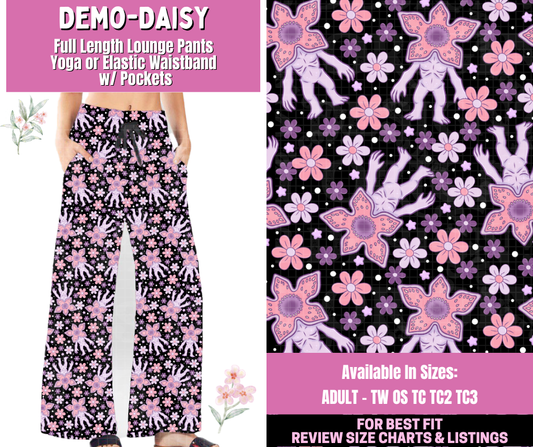Preorder! Closes 1/12. ETA March. Demo-Daisy Full Length Lounge Pants