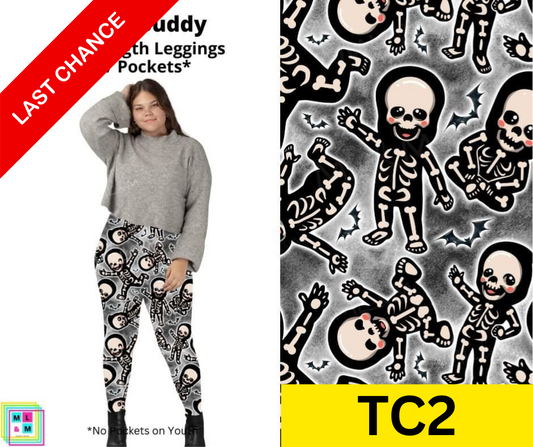 Bone Buddy Full Length Leggings w/ Pockets - Alonna's Legging Land
