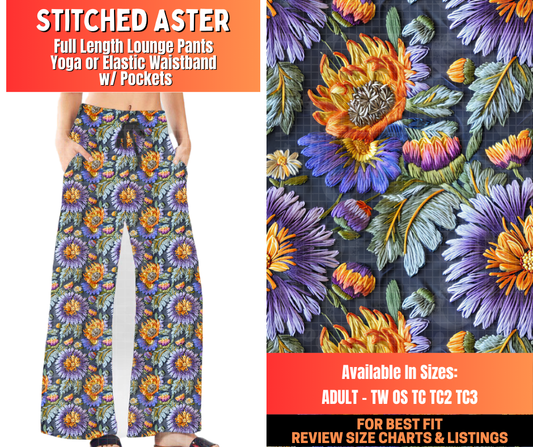 Preorder! Closes 12/29. ETA March. Stitched Aster Full Length Lounge Pants