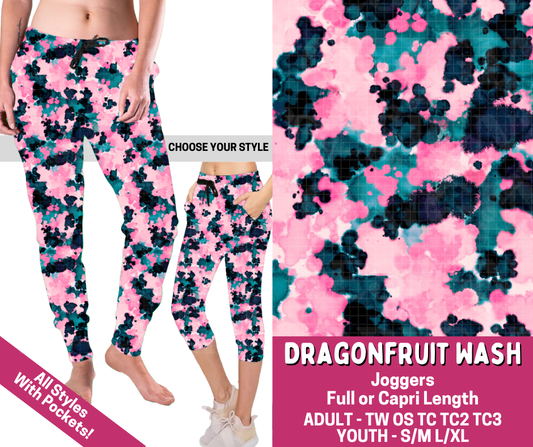 Preorder! Closes 3/2. ETA June. Dragonfruit Wash Combo Jogger Lengths