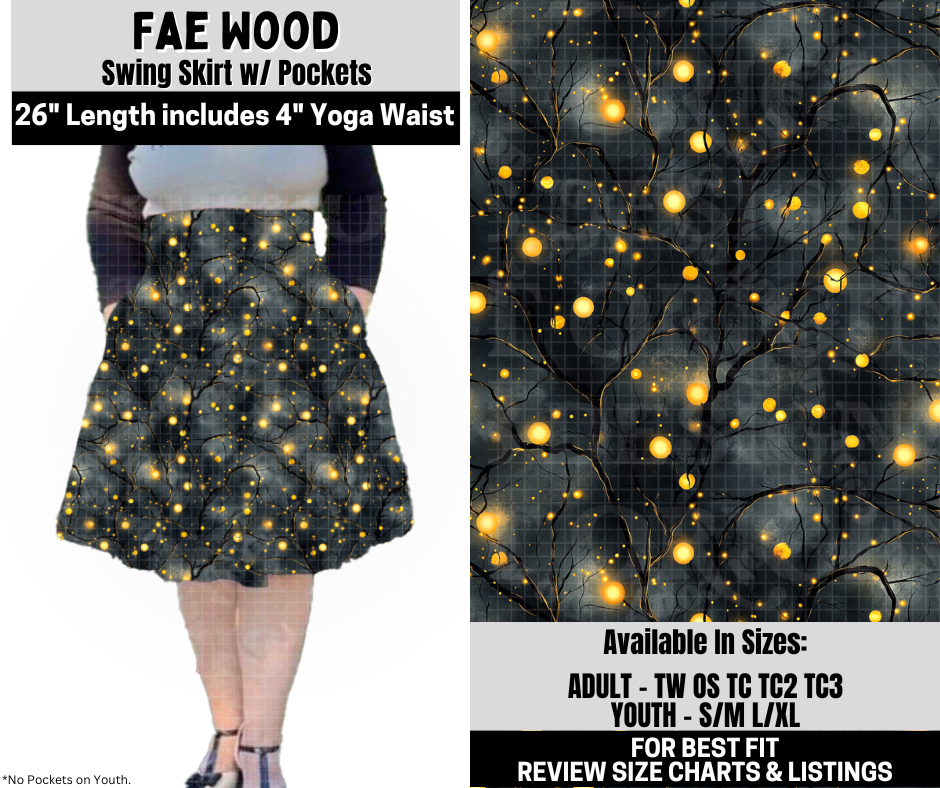 Preorder! Closes 10/6. ETA Dec. Fae Wood Swing Skirt
