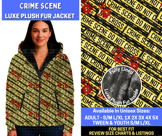 Preorder! Closes 10/29. ETA Jan. Crime Scene Luxe Fur Jacket