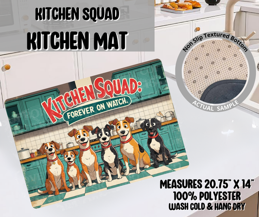 Preorder! Closes 9/10. ETA Dec. Kitchen Squad Kitchen Mat