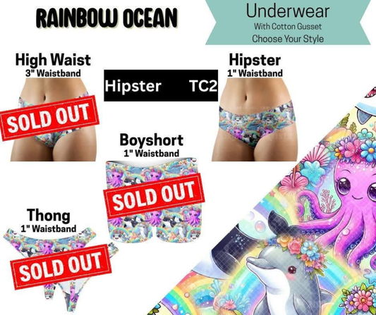 Rainbow Ocean Hipster Underwear
